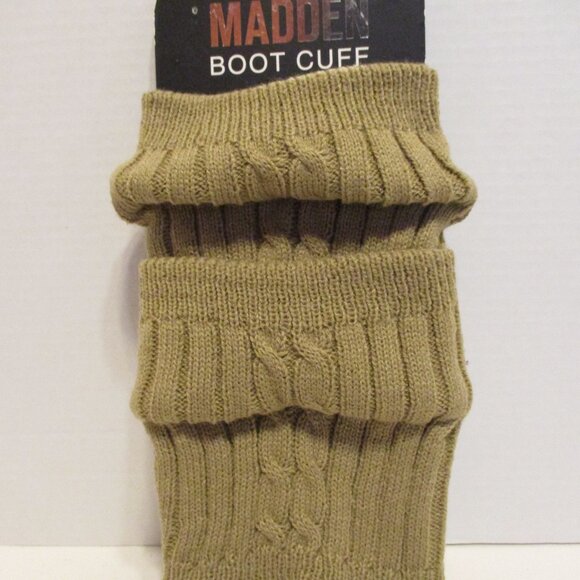 Steve Madden NEW Woman One Size Brown Warm Outdoors Boot Cuffs - Picture 4 of 6